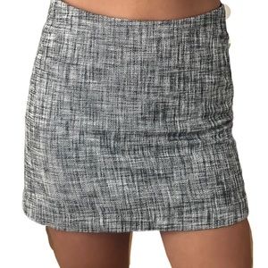 Aritzia Black and White Formal Mini Skirt